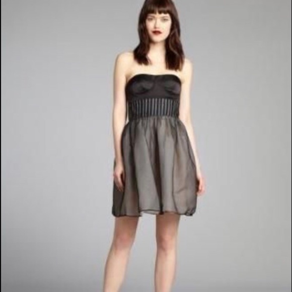Strapless Corset Dress: Vera Wang Lavender Label